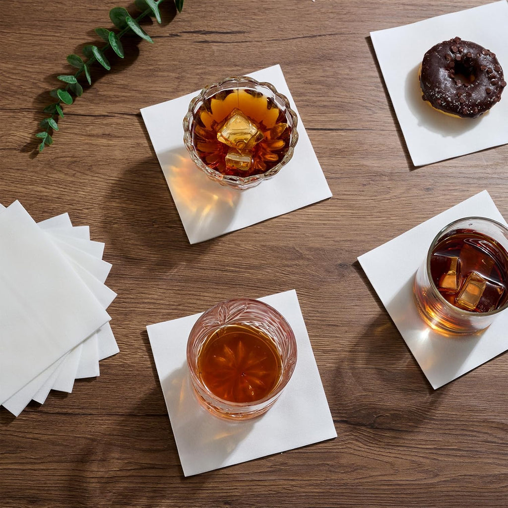 200 Count Linen-Feel Disposable Cocktail Napkins