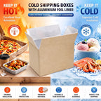 12 Pack Insulated Shipping Box, 10.8'' x 7.3'' x 6.5''