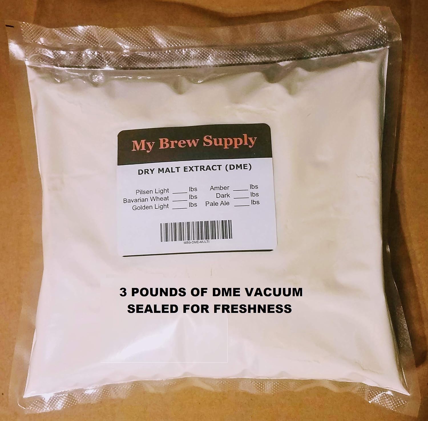 My Brew Supply Pacific Coast Beer Extract Kit | Pale Dry Malt Extract | Carabrown, Biscuit Malt, & Carapils Grain |