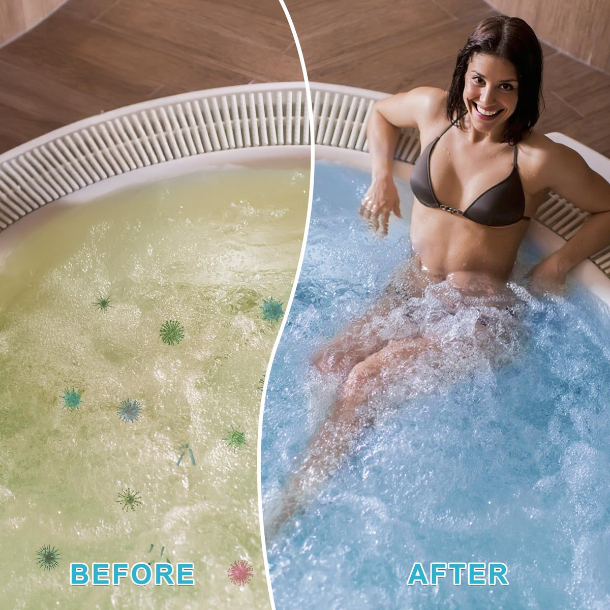 Bromine Tablets for SPA Hot Tub 3.5LB, Brominating Tablets Booster