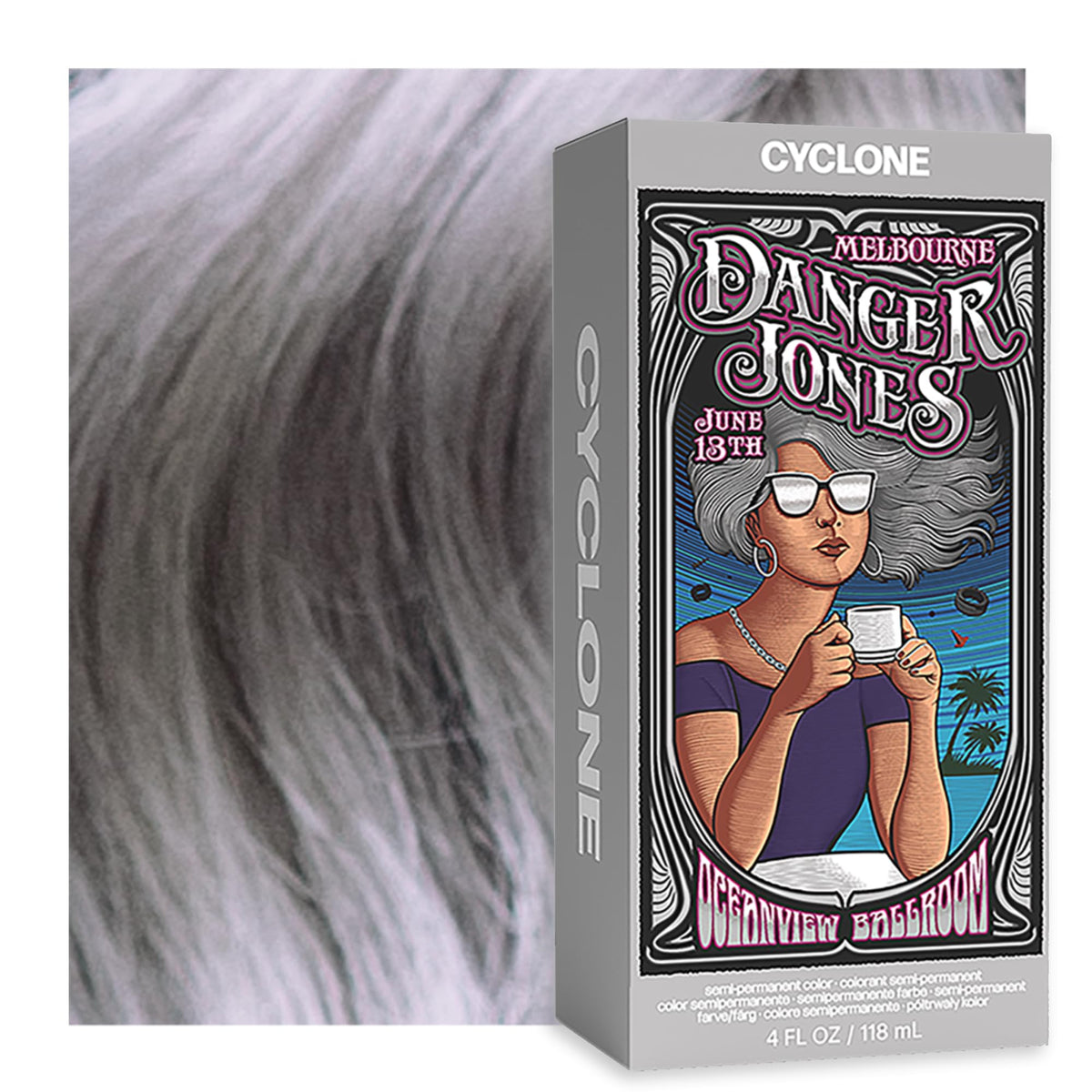 Semi-Permanent Hair Color (Cyclone - Silver)