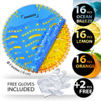 Urinal Screen Deodorizer, 50 Pack Cakes and Pads