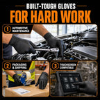 Nitrile Gloves HEAVY DUTY 7 Mil Disposable Rubber Black Gloves XL