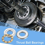 uxcell 10Pcs F5-11M Thrust Ball Bearings 5mm Bore 11mm OD 4.5mm Thick