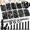 mankk 205PCS M6 Bolt Assortment Kit Button Head Hex Socket Cap Screws