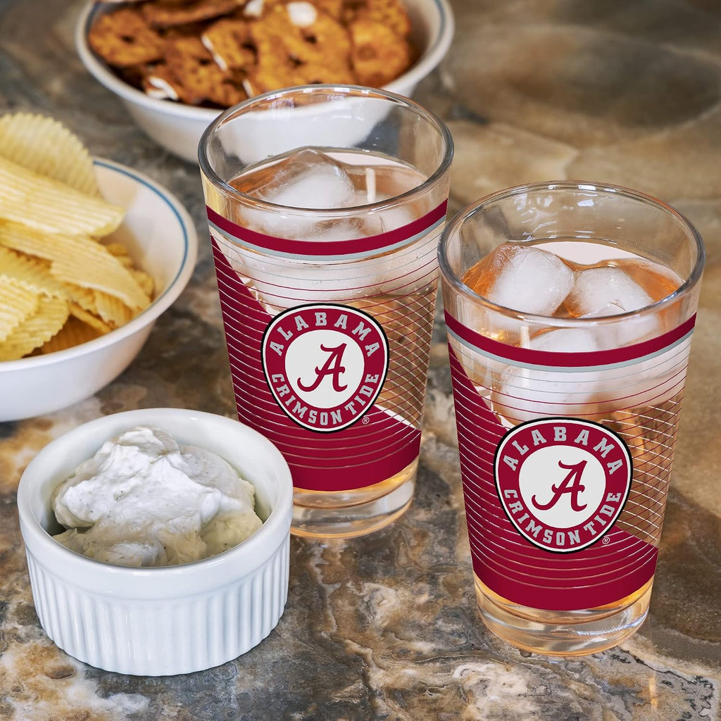 NCAA Main 2 Pack 16oz Pint Glass Gift Set
