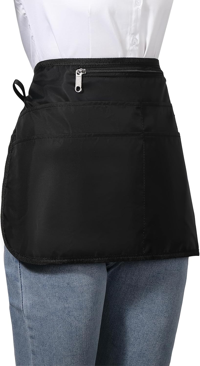 Barber Apron with 6 Pockets, Waterproof and Bleach-proof Hair Stylist Apron for Men Women,Hairdresser Apron for