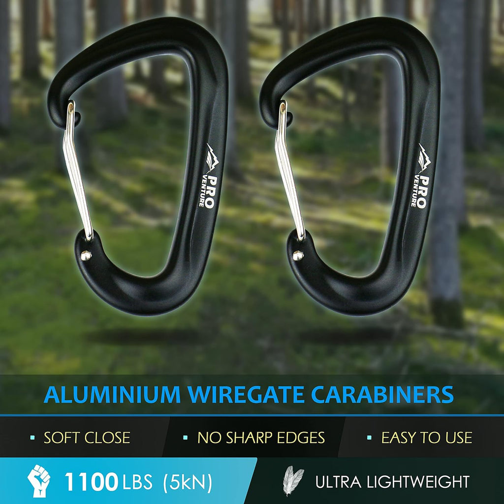 Hammock Straps and 2 Carabiners, 30+2 Loops, 1200lbs Breaking Strength (500lbs Rated) | 100% Non-Stretch
