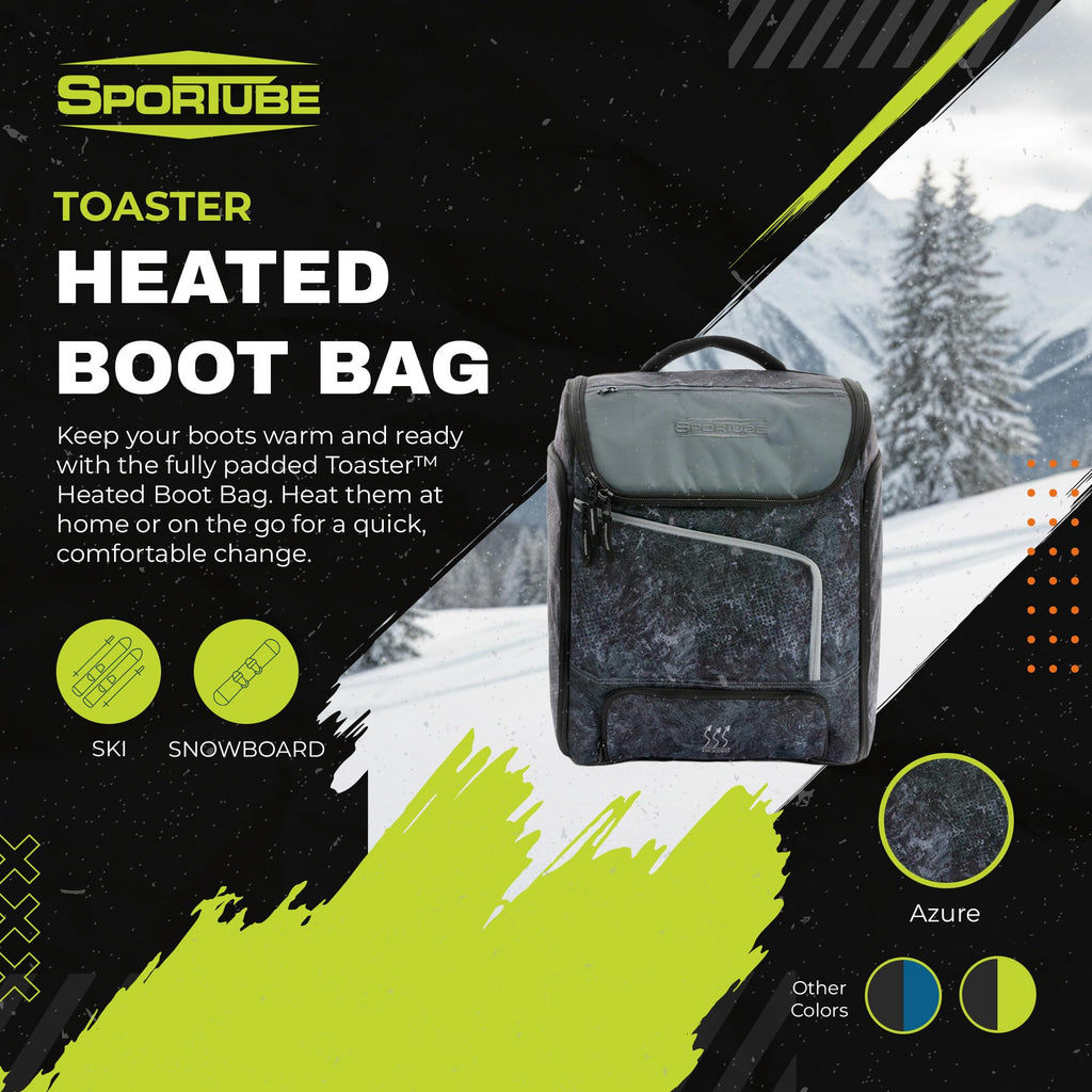 Toaster Heated Ski Boot Bag Accessories, Graphite Topo