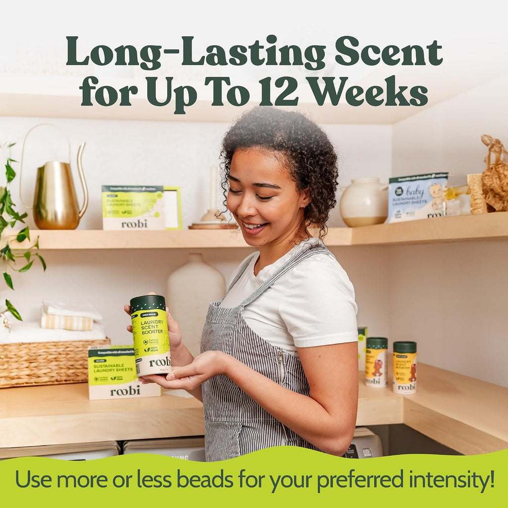 Sustainable Laundry Scent Booster Beads. Linen Breeze Fragrance