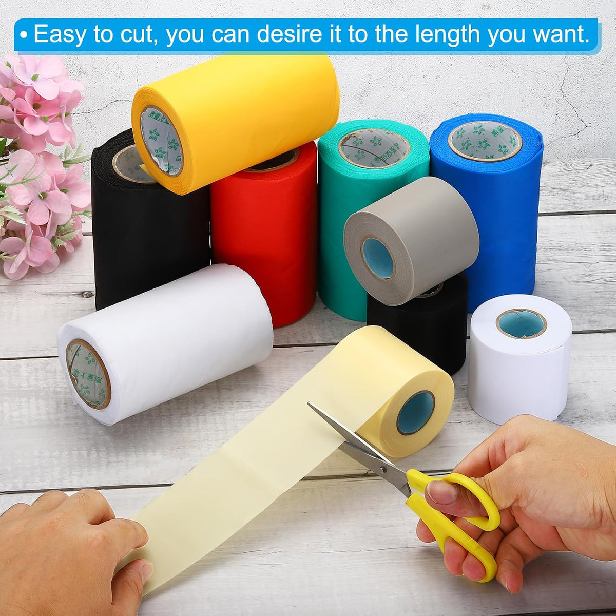 2.4" x36.1ft Pipe Wrapping Tape 2 Pack PVC Duct Tape Pipes,White