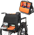 Large Wheelchair Bag to Hang on Back, Wheelchair Accessories Backpack for Adult & Senior, Wheelchair Pouch with