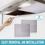 BPS1FA30 Range Hood Filter 11-3/4" x 14-1/4" x 3/8" 4 Pack