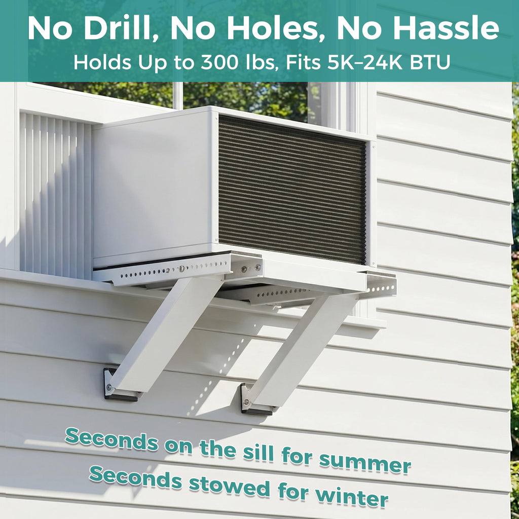 No-Drilling Window Air Conditioner Support Bracket, AC Holder Stand Mount