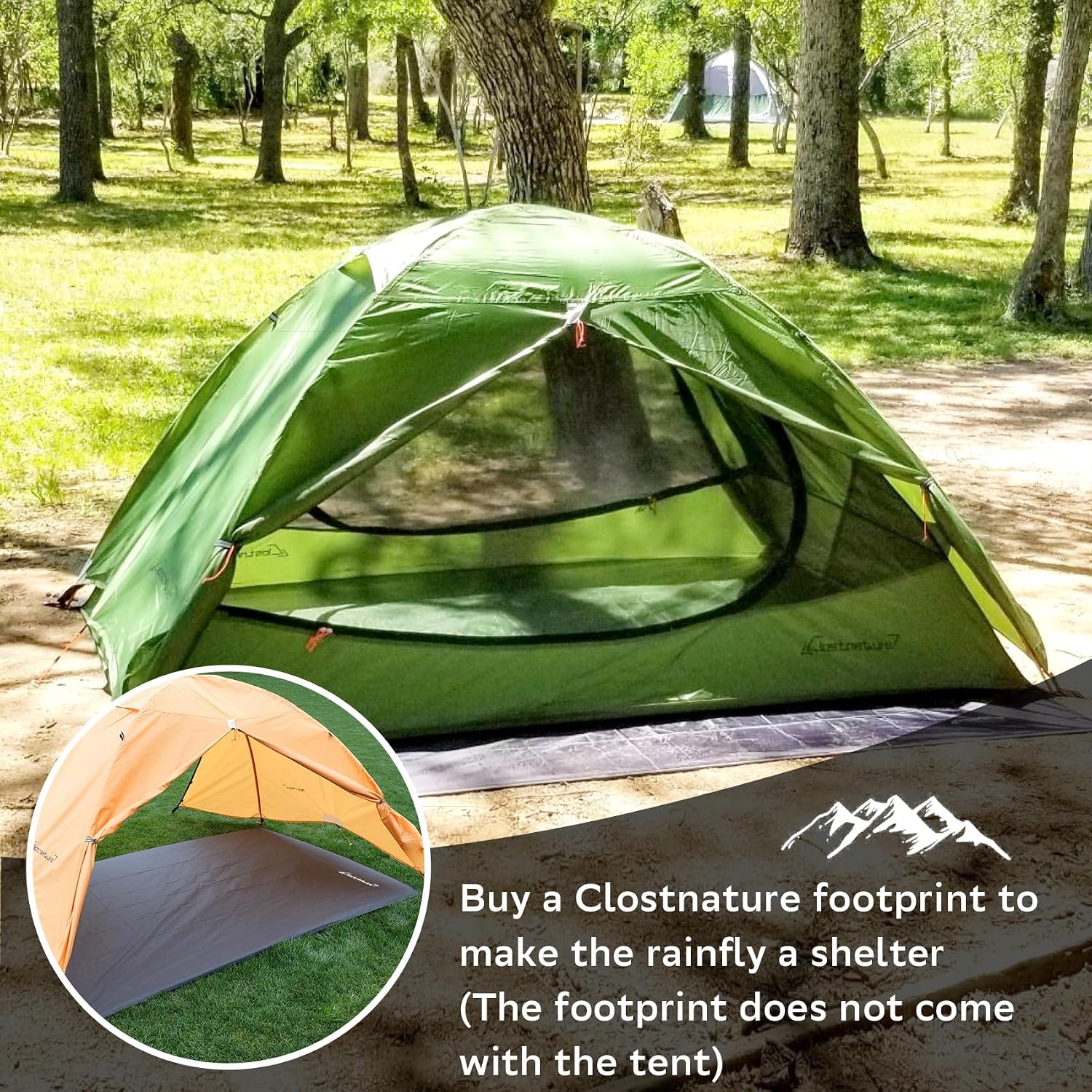 1/1.5/2/3/4/6 Person Lightweight Backpacking Tent, Camping Tent | Aluminum Pole, PU 5000, Easy Setup Tent