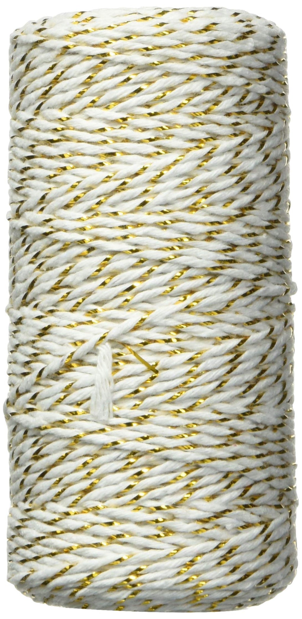 Christmas Twine Metallic Bakers Wrapping Twine, 2 mm, White