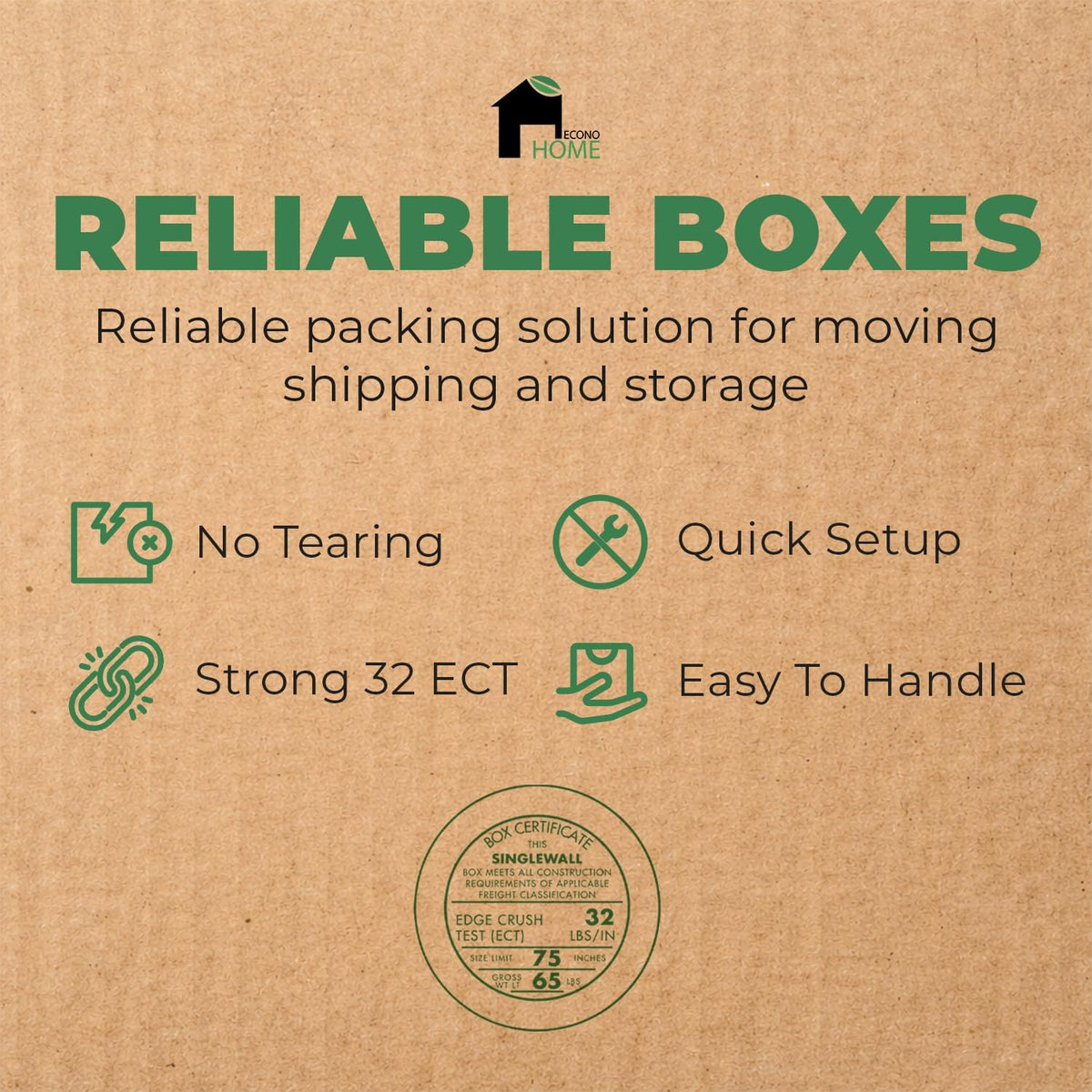 Corrugated Shipping Boxes - 20x20x15" Large Moving Boxes - Durable Cardboard - For Packing, Storage & Small Business