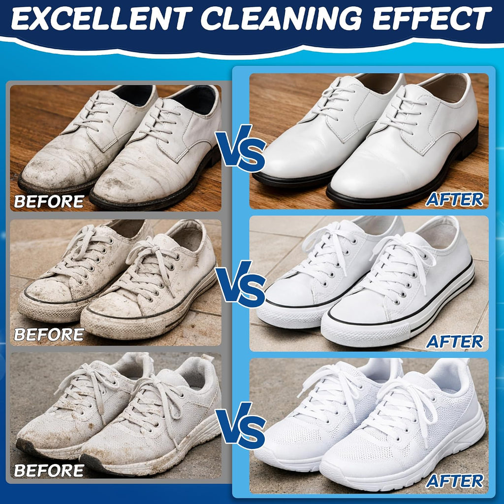 Shoe Cleaner, Sneaker Cleaner Foam for White Shoes & Sneakers, Deep Cleaning Shoe Cleaning Kit Removes Dirt & Stains