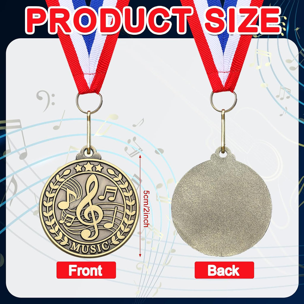 30 Pcs 2'' Award Medals Bulk Gold Silver Bronze Winner Medals with Neck Ribbons Metal Trophy Award Prize Gift for