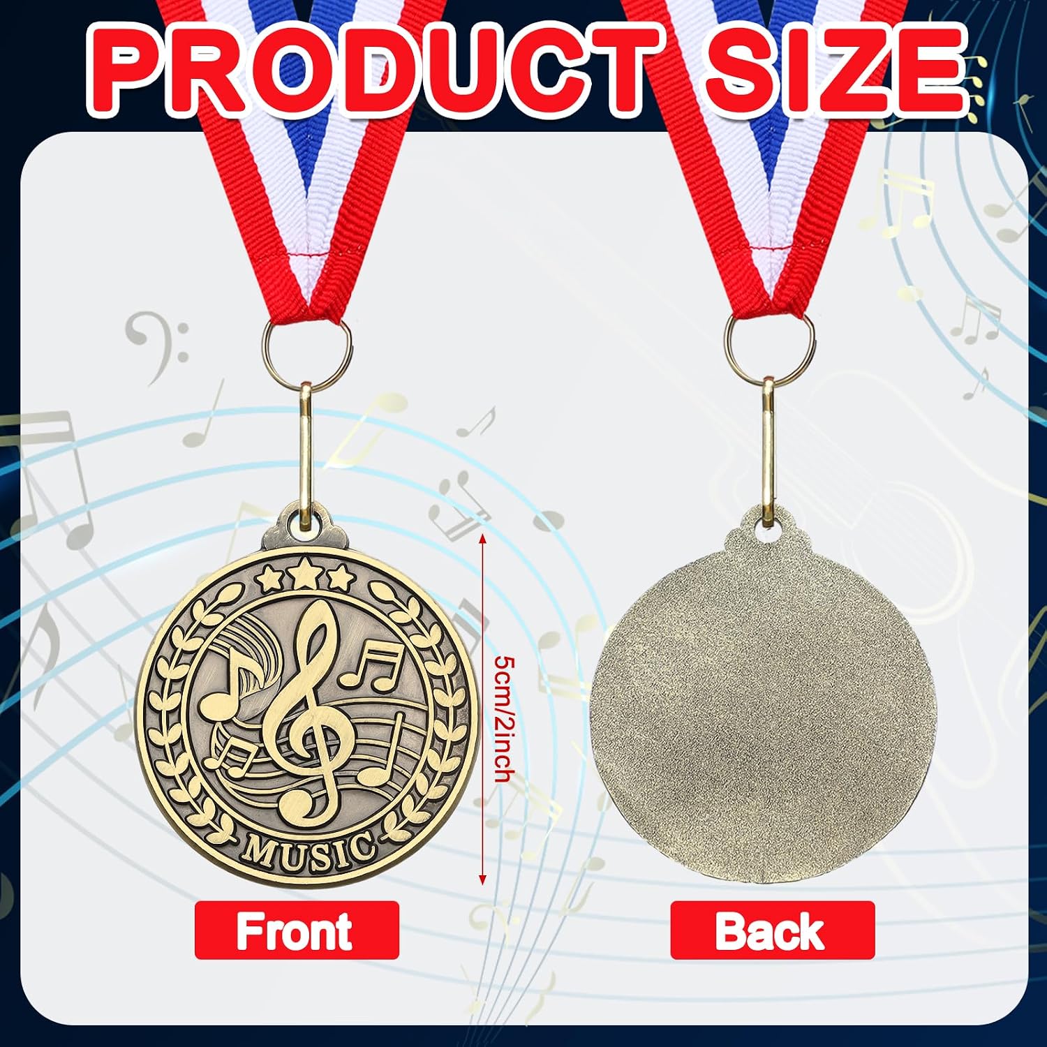 30 Pcs 2'' Award Medals Bulk Gold Silver Bronze Winner Medals with Neck Ribbons Metal Trophy Award Prize Gift for