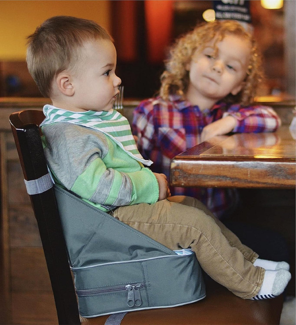 Easy Go Booster Seat for Kitchen Chair - Travel Booster Seat for Babies and Toddlers - 9+ Months - Holds up to 35