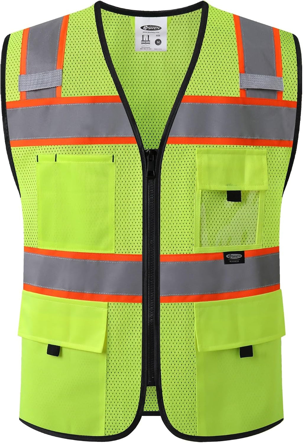 Safety Vest for Men Women Hi Vis Relfective Vest with Pockets High Visibility Meet ANSI Standard