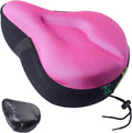 Zacro Bike Seat Cushion - Gel Padded Cover for Men Women Comfort, Extra Soft Exercise Bicycle Compatible with Peloton, Stationary or Cruiser Seats
