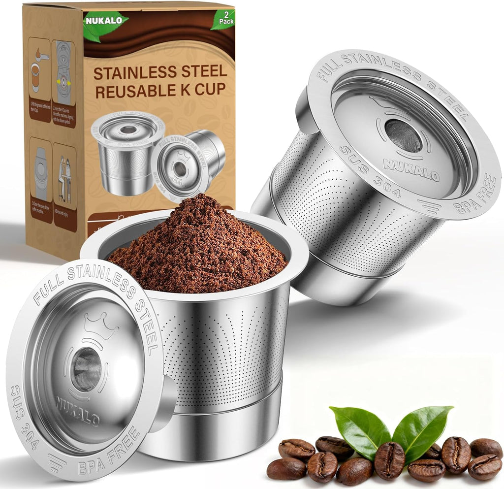 Reusable K Cups for Keurig: Full Stainless Steel Refillable K Cups, Reusable Coffee Filter for Keurig 1.0 Coffee