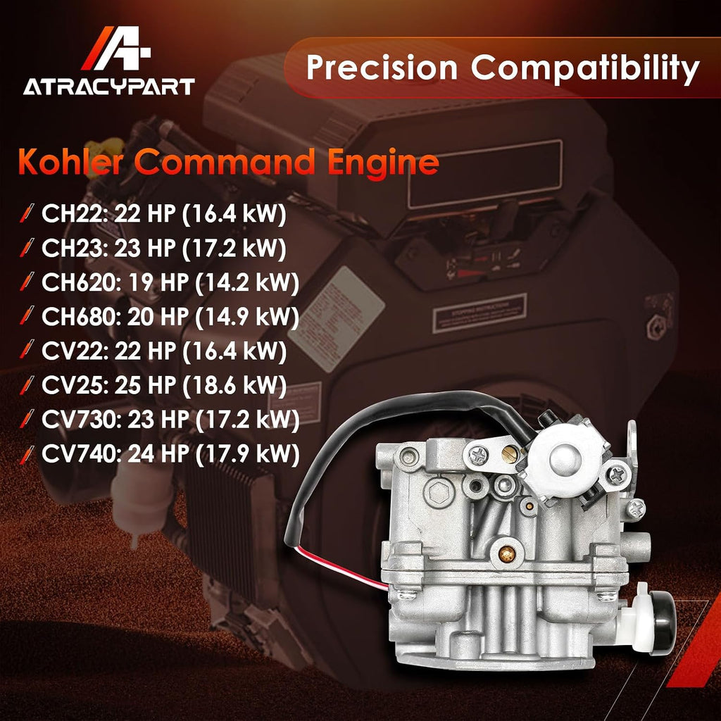 Carburetor w/Gaskets, Fits Kohler Command 19HP 20HP 21HP 22HP 23HP Engines