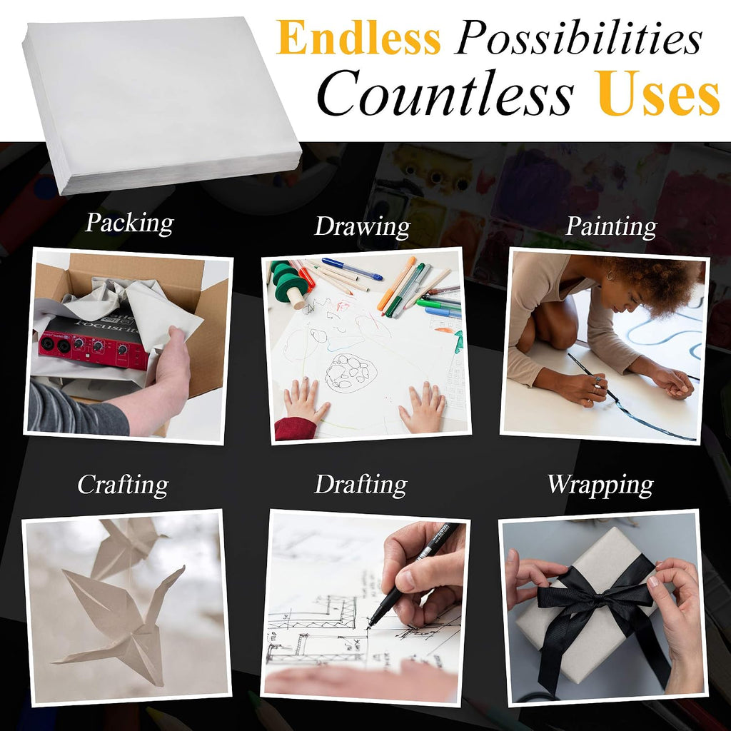 PNP1530MS Newsprint Packing Paper Sheets for Moving (50 lb.), 15" Width x 20" Length, White (Pack of 2400)