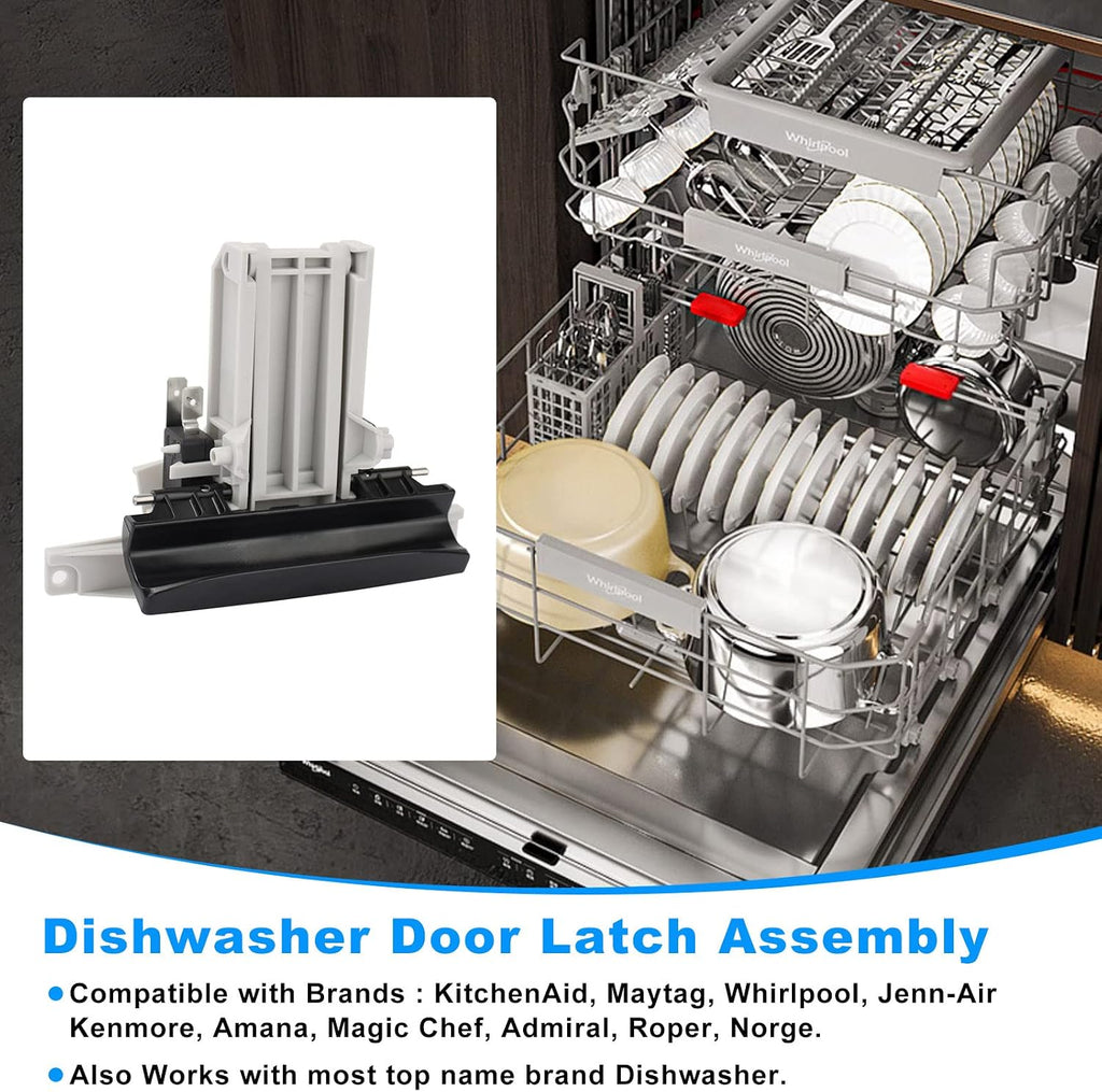 WPW10130695 Dishwasher Door Latch Handle for Whirlpool Handle W10130695