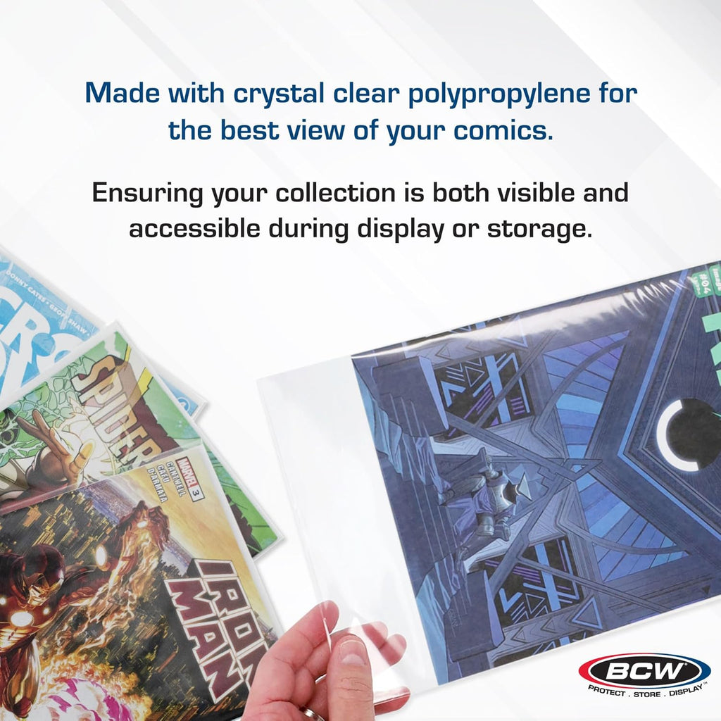 Resealable Thick Silver Age Comic Bags - 200 ct | Archival Quality, Acid-Free Protection for Silver Age Comic Books |