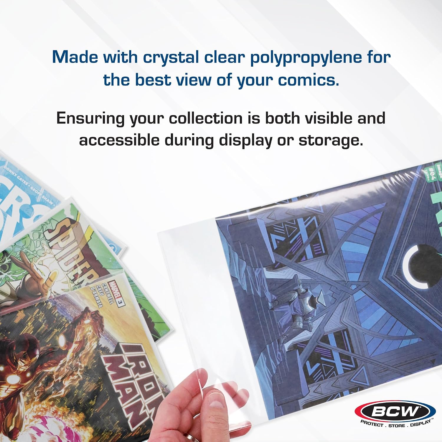 Resealable Thick Silver Age Comic Bags - 100 ct | Archival Quality, Acid-Free Protection for Silver Age Comic Books |