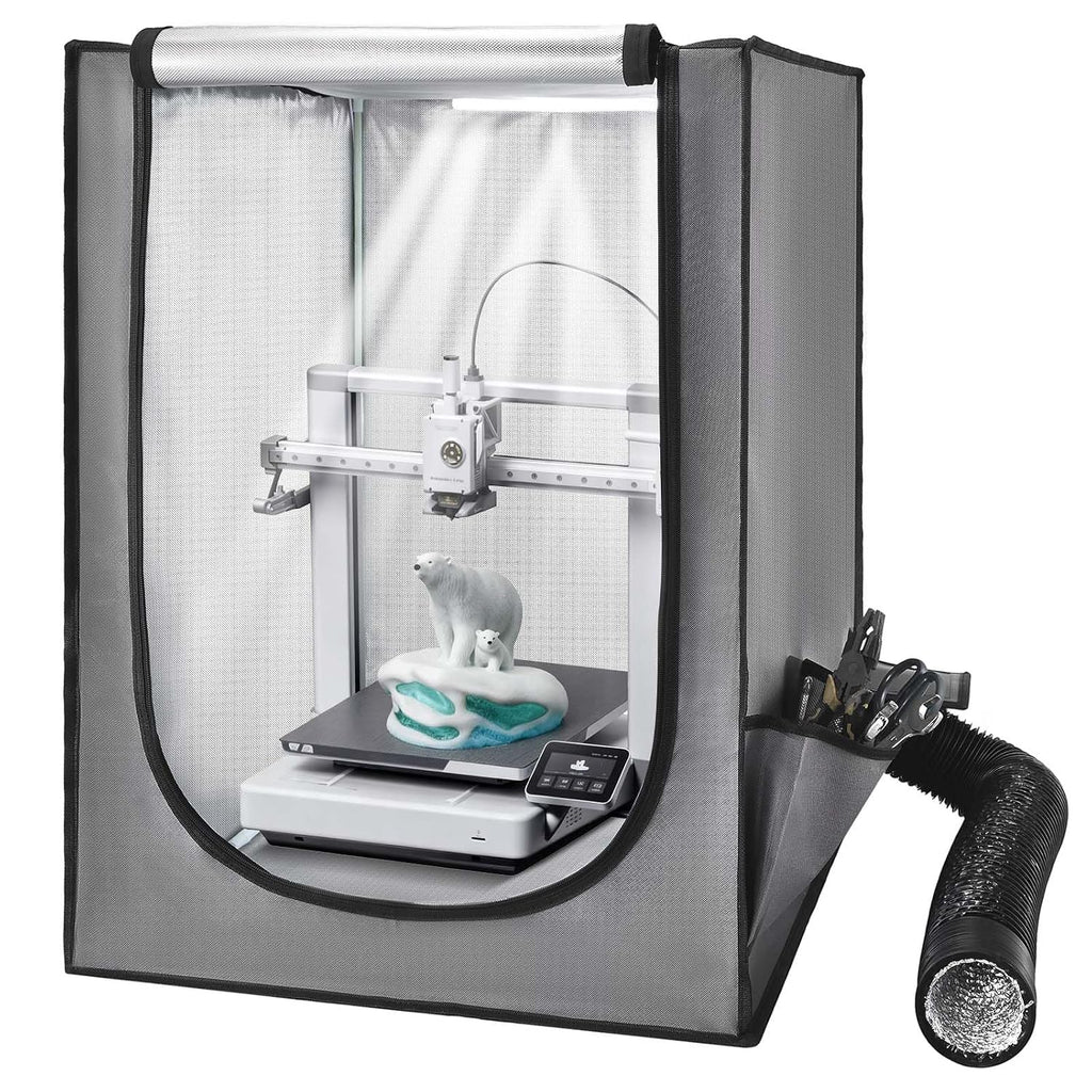 3D Printer Enclosure with Ventilation, Dustproof Waterproof Oxford Cloth Resin 3D Printer Tent, Constant Temperature