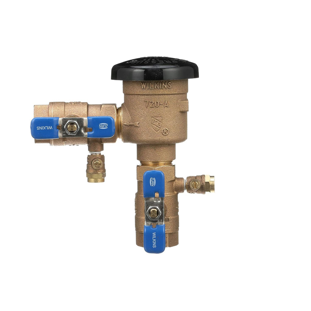 Zurn Wilkins 34-350 3/4" 350 Double Check & 1-720A 1" 720A Pressure Vacuum Breaker Assemblies Backflow Preventer Bundle