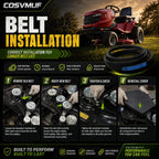 1/2 x 94-Inch Lawn Tractor Deck Belt