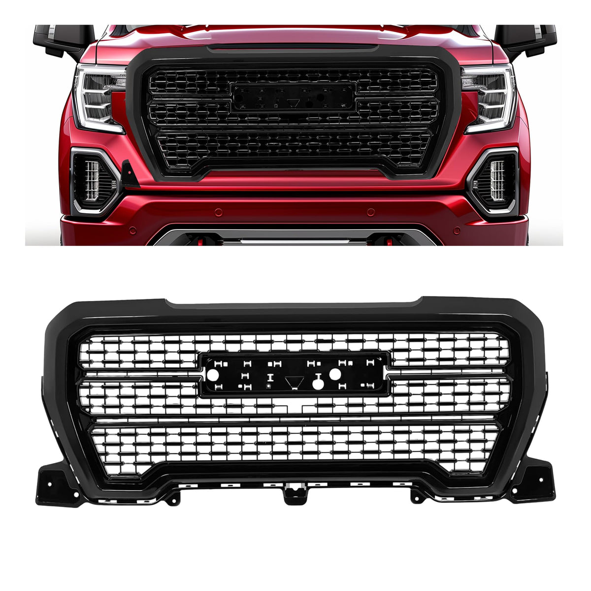 KUAFU Grille Compatible with 2019-2021 Sierra