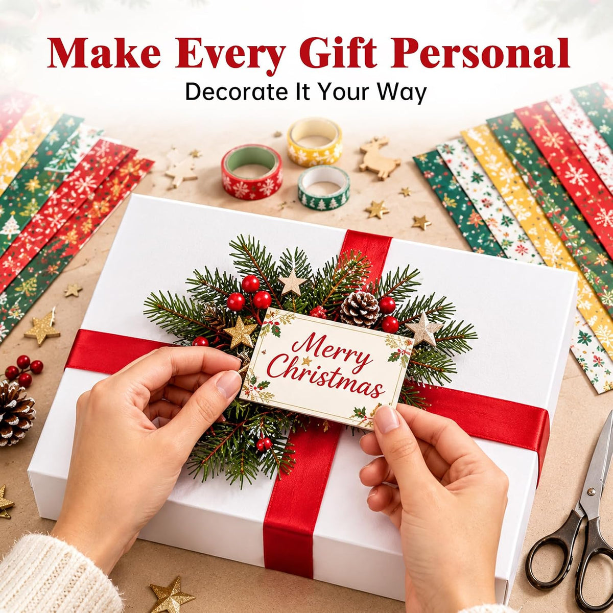 Gift Boxes with Lids for Presents, 14-Pack 17x11x4 Shirt Boxes with Ribbon