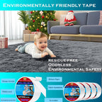 Double Sided Carpet Tape Heavy Duty - 1.2 Inch x 22 Yards - Extra Strong Rug Tape for Area Rugs, Hardwood, Tile