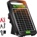 20 Miles Solar Electric Fence Charger,0.32J Powered 24-Hour Protection