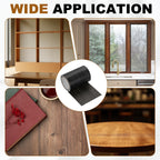 Wood Grain Repair Tape, 3.1" x 15ft Self Adhesive Ebony Black