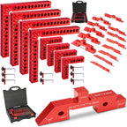 Comfylichi 8Pcs 90° Corner Squares & 14Pcs Woodworking Setup Blocks Bundle