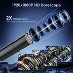 50FT Endoscope Camera with Light-1080P HD Borescope Inspection Camera