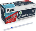 12 in x 2000 ft PVC Cling Wrap,Heavy Duty,Slide Cutter,Clear,Food Safe