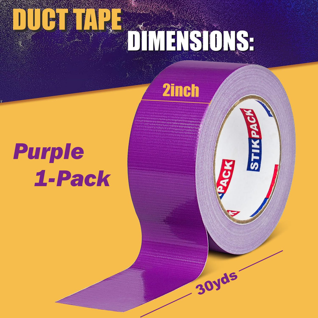 Heavy Duty Purple Duct Tape 2 Inches x 90 Feet, 1 Roll