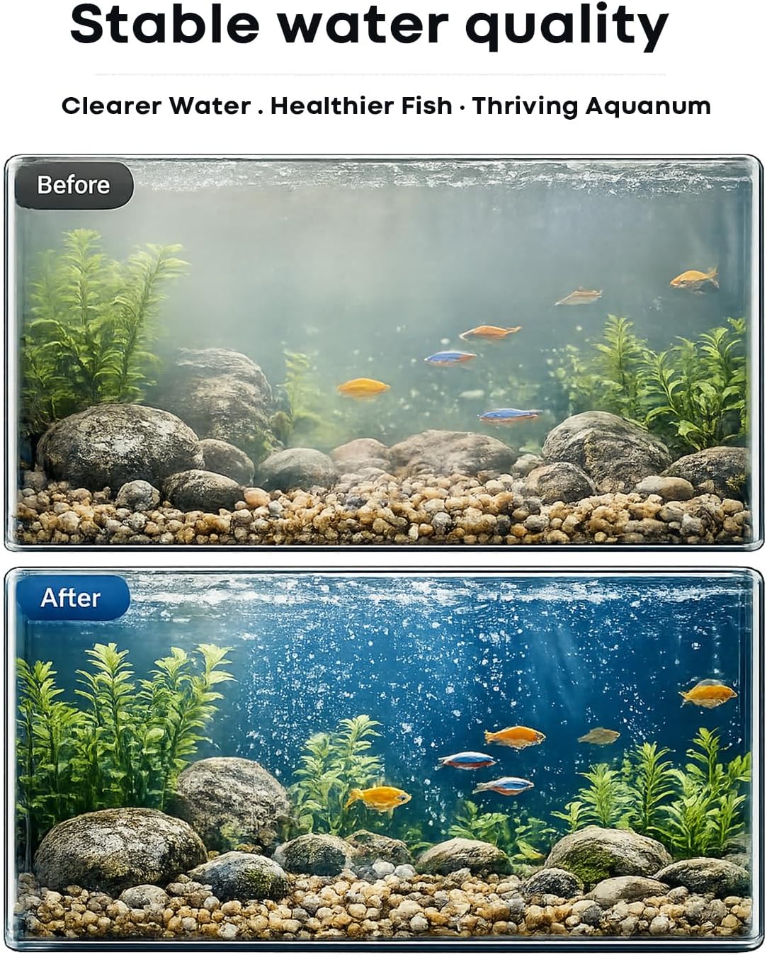 2 Pack Ceramic Bio Balls Sponge G1 Filter Media Replacement, Ceramic Rings Media Biological Material Filtration 1 to