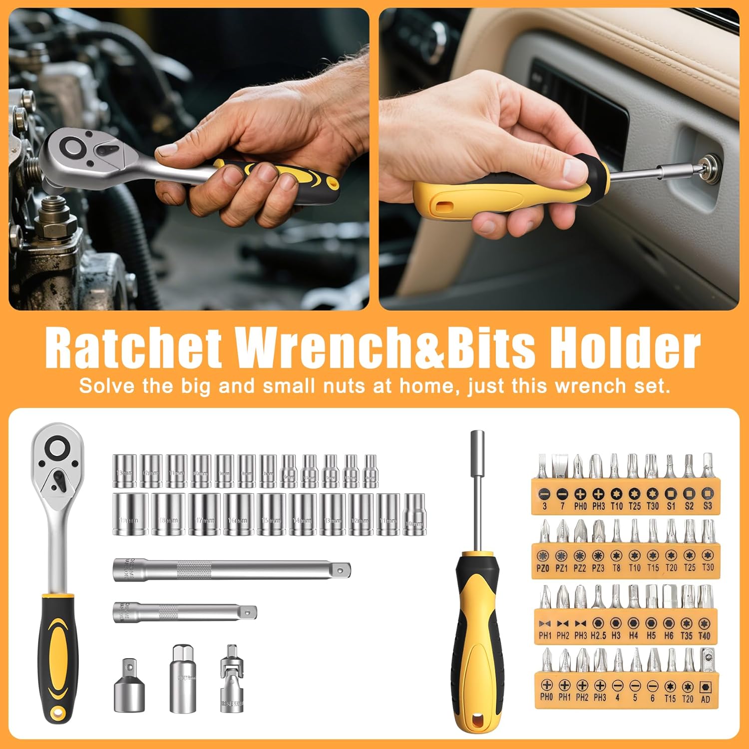 328 Piece Tool Kit for Home,Hand Repair Tool Set,Toolbox Storage Case with Drawer,General Household/Auto Tool