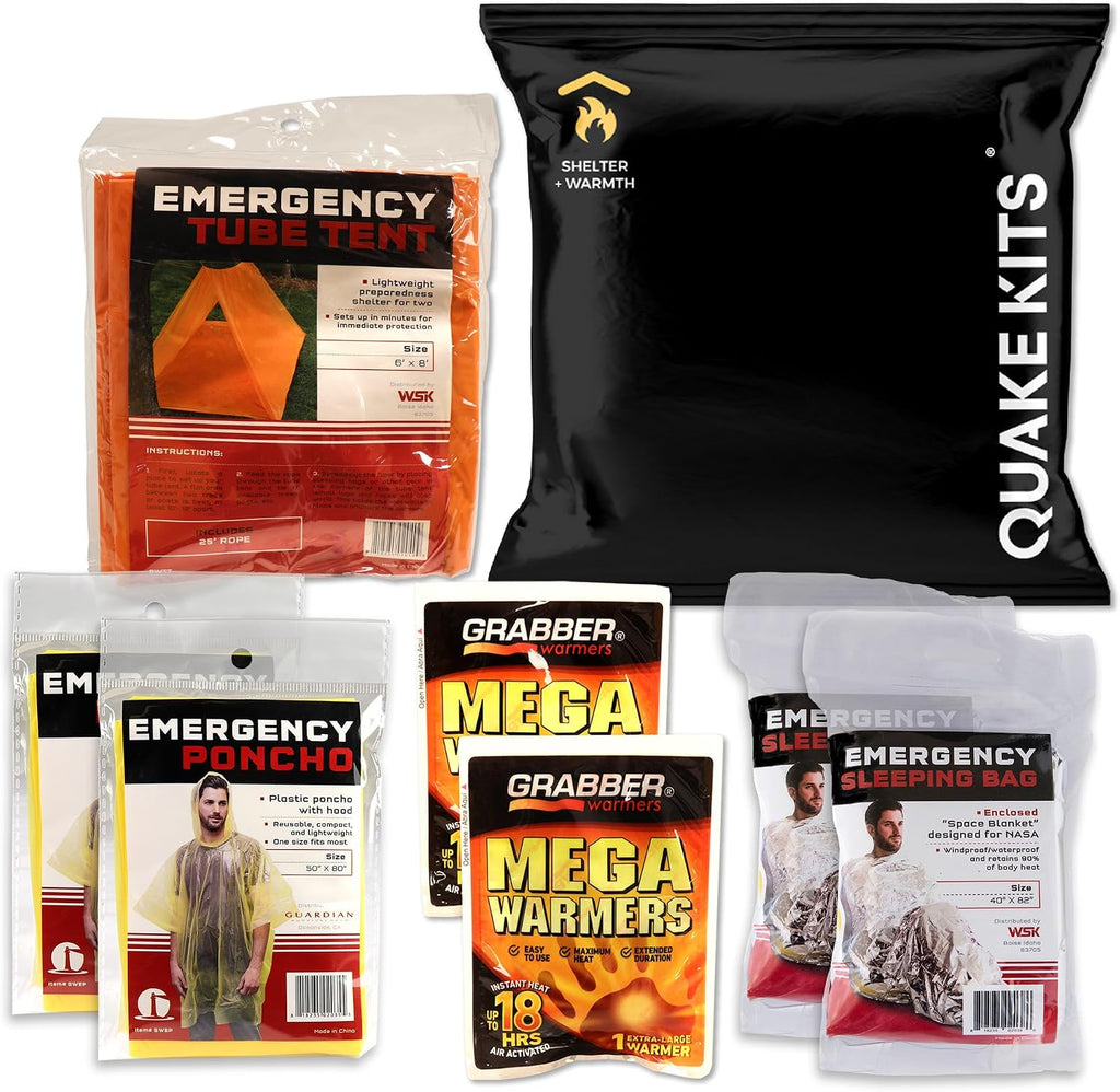 Earthquake Emergency Kit, Go Bag Emergency Backpack, Survival Kits for Disaster Preparedness, 72 Hour Food, First