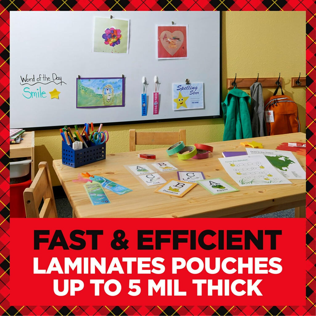 Rapid Thermal Laminator, 9 inch | Ready in 1 Minute, Never Jam Technology Automatically Prevents Misfed Items