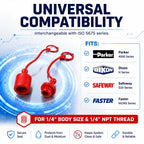 1/4" ISO5675 Body Hydraulic Quick Connect Coupler Rubber Dust Cover Kit